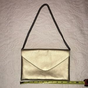 Gold J. Crew satchel